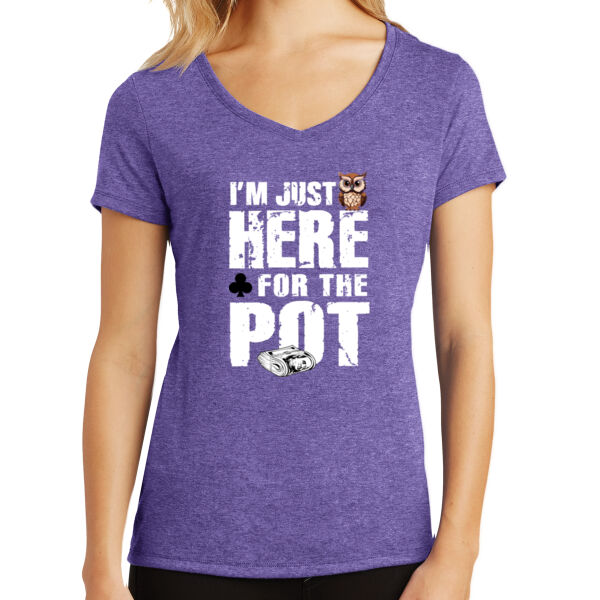 OG Pot Full - Women's Perfect Tri ® V Neck Tee Thumbnail