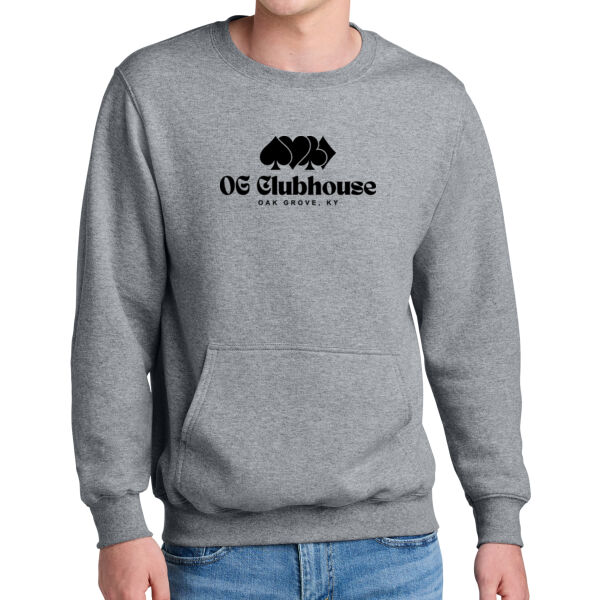 OG Clubhouse Suite Back - Core Fleece Crewneck Pocket Sweatshirt Thumbnail